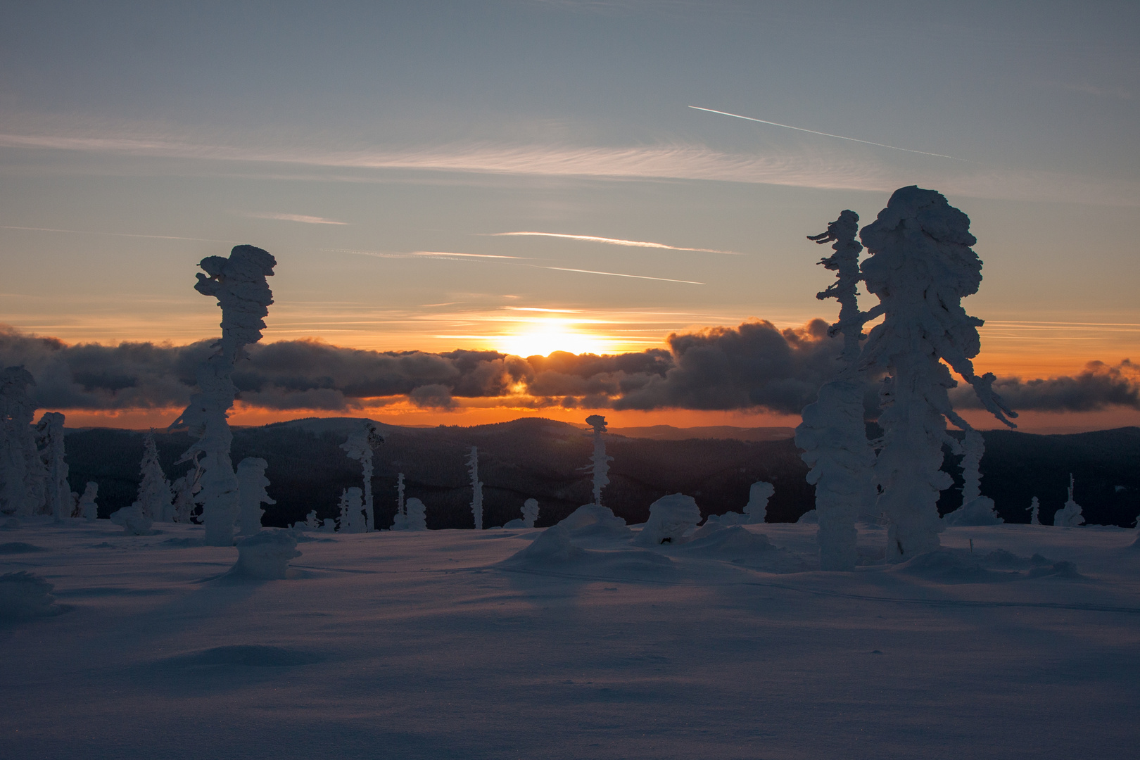 "Schneemandl" im Bayerischen Wald