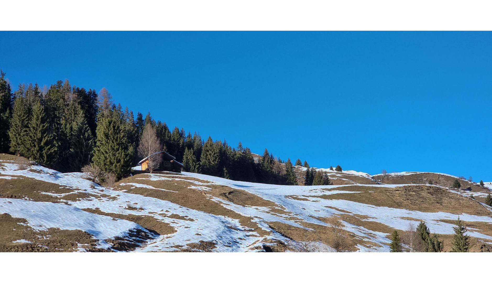 Schneemangel am Südhang