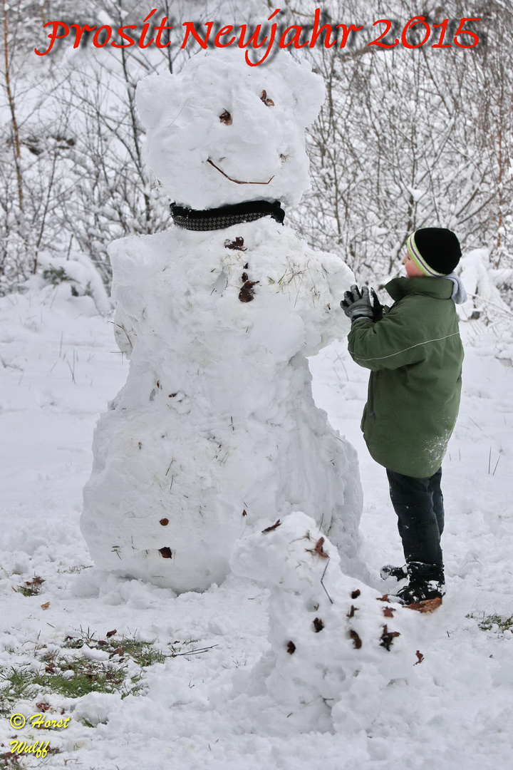 Schneemann, Dalmi und Michel.....