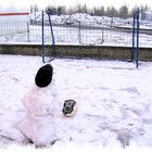 Schneemann-Fussball