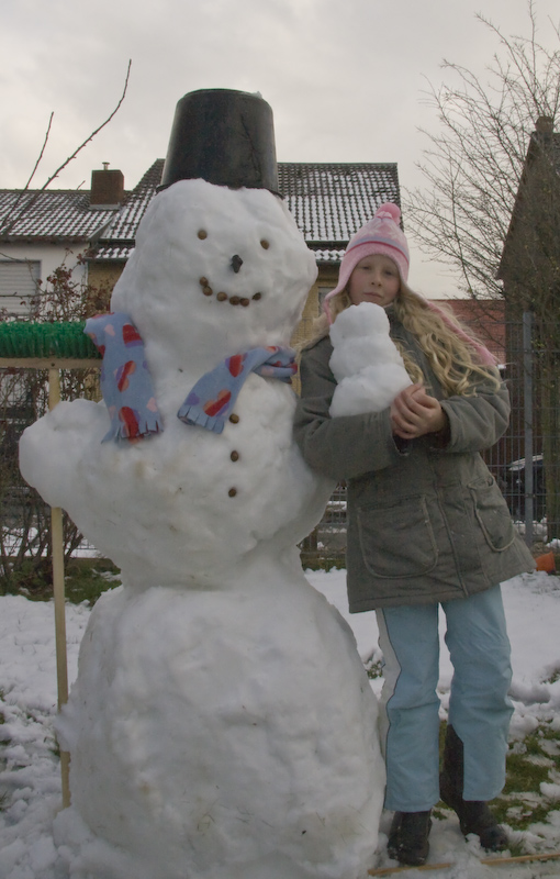 Schneemann Größenvergleich