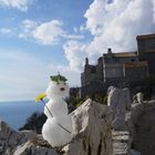 Schneemann in Kroatien