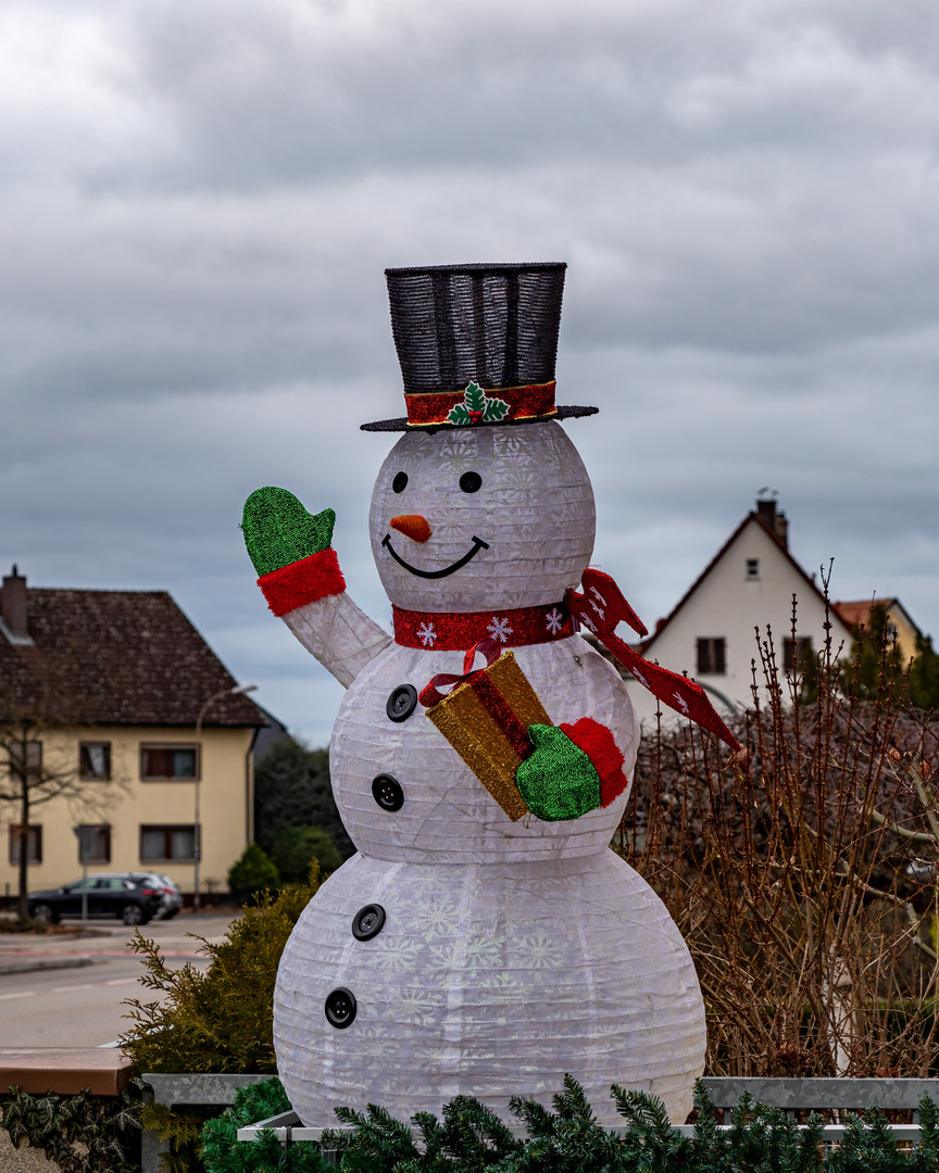 Schneemann ohne Schnee