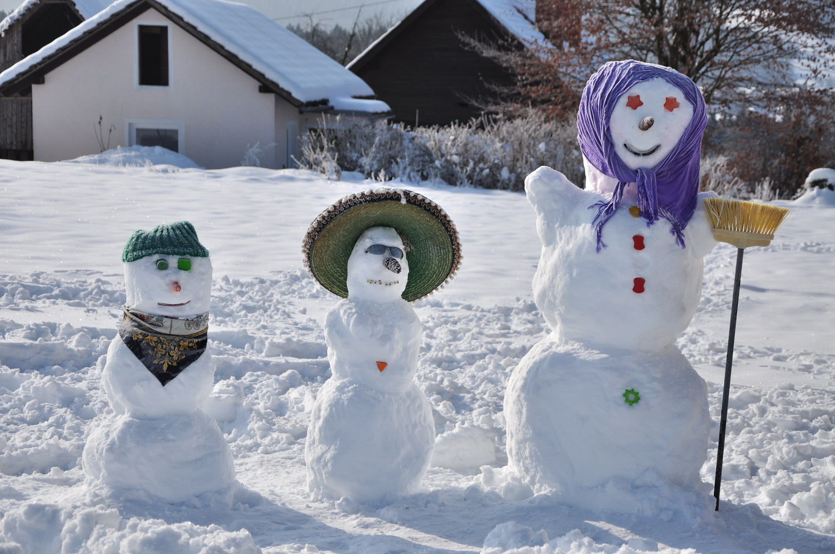 Schneemannfamilie