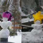 Schneemann/frau