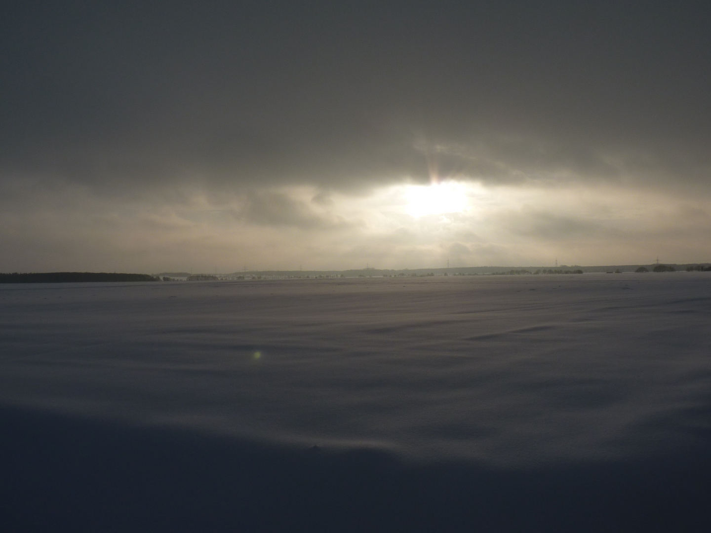 Schneemeeruntergang