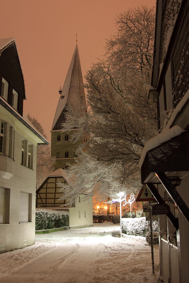 Schneenacht in Kamen