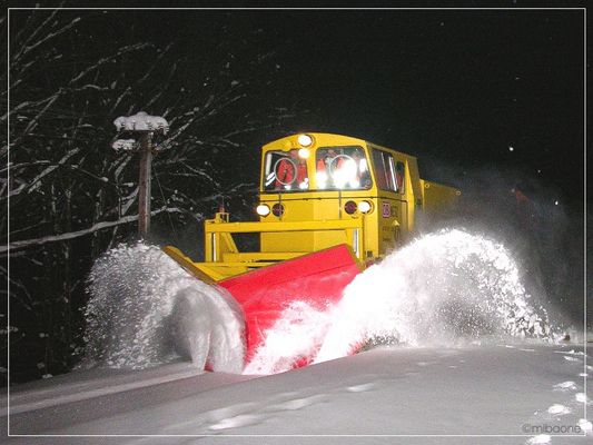 Schneepflug, 3 Uhr 35.