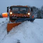 Schneepflug im Einsatz