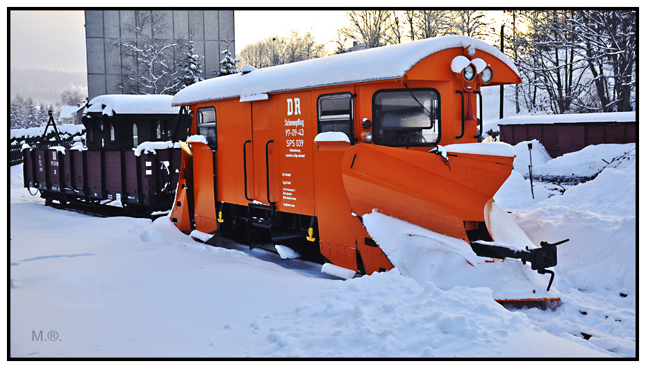 Schneepflug Preßnitztalbahn