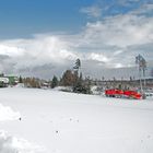 Schneepflugeinsatz auf der Bad Stebener Nebenbahn