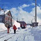 Schneeräumung auf der Berninabahn