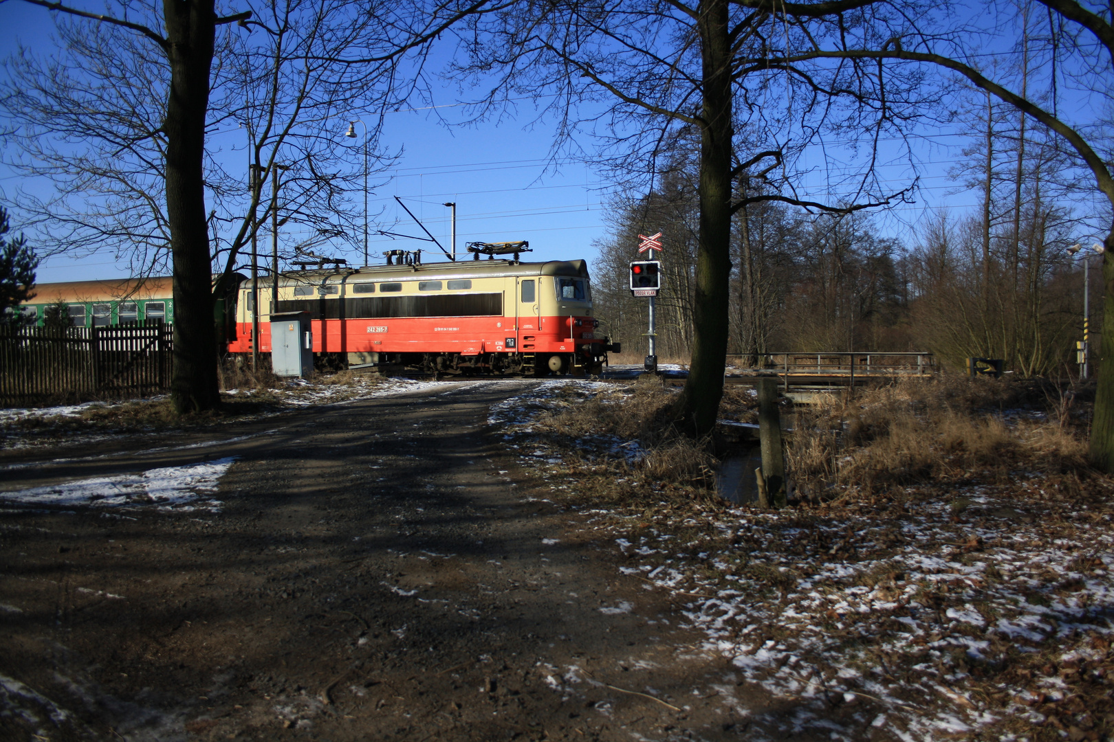 Schneerest in Kynsperk nad Ohri  .