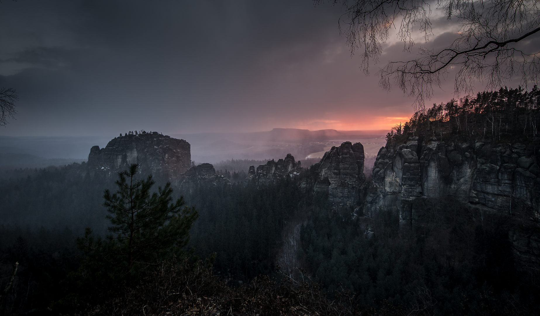 Schneeschauer am Rauschenstein