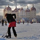 Schneeschieben in Moritzburg