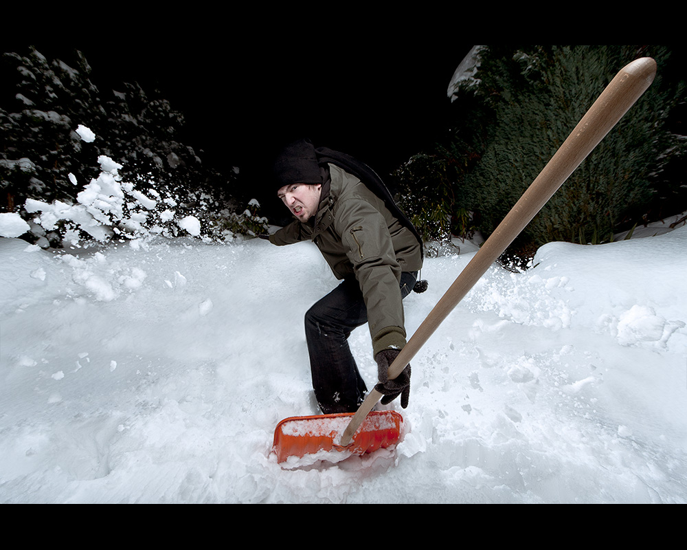 Schneeschippenboarding