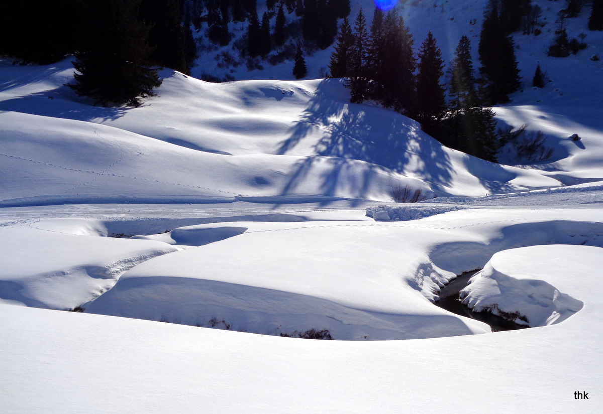 Schneeschuhlaufen am Hochhädrich