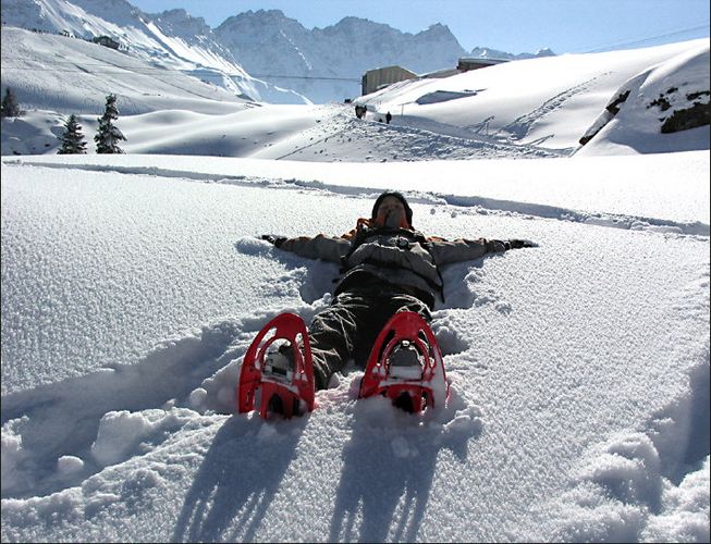 Schneeschuhlaufen in Arosa...