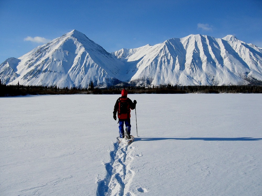 Schneeschuhtour auf dem Kathleen Lake / Yukon