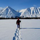 Schneeschuhtour auf dem Kathleen Lake / Yukon