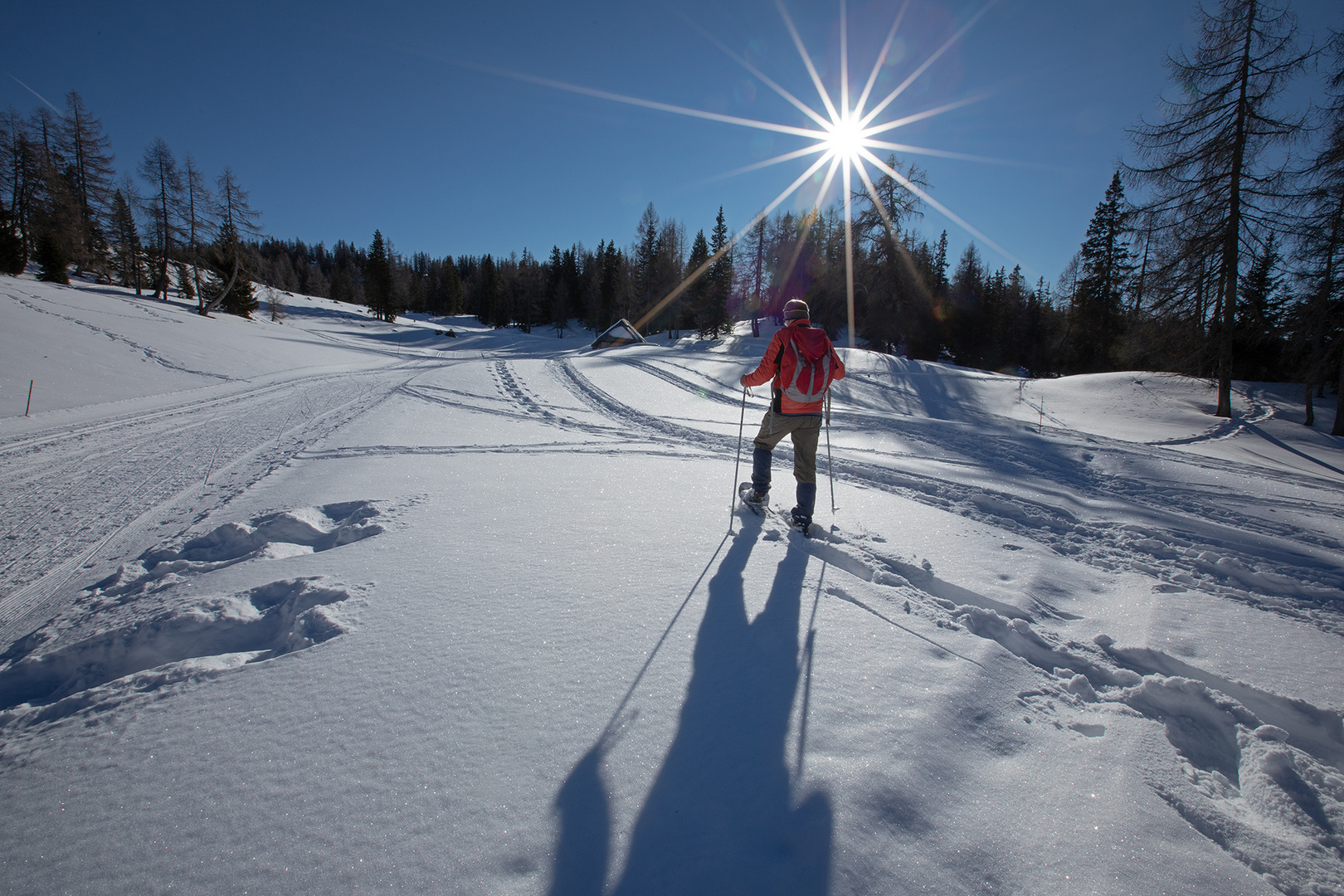 Schneeschuhwanderer