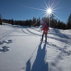 Schneeschuhwanderer