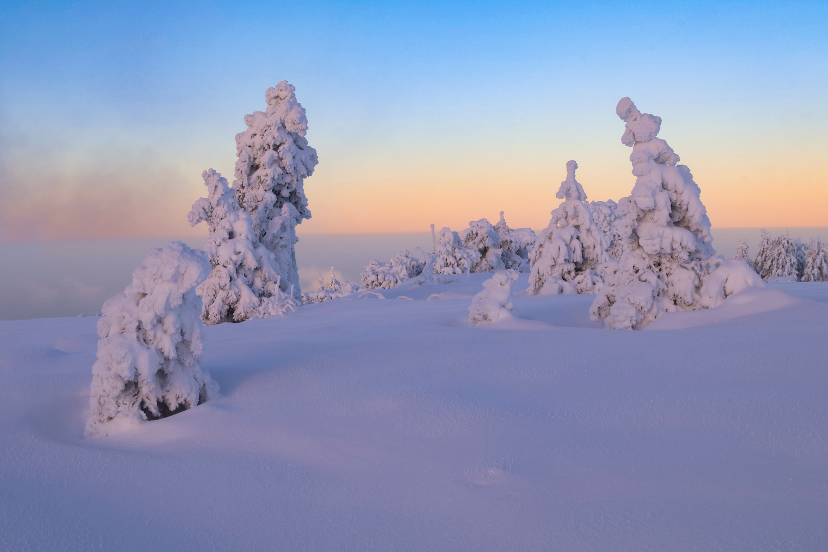 Schneeskulpturen