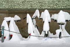 Schneeskulpturen