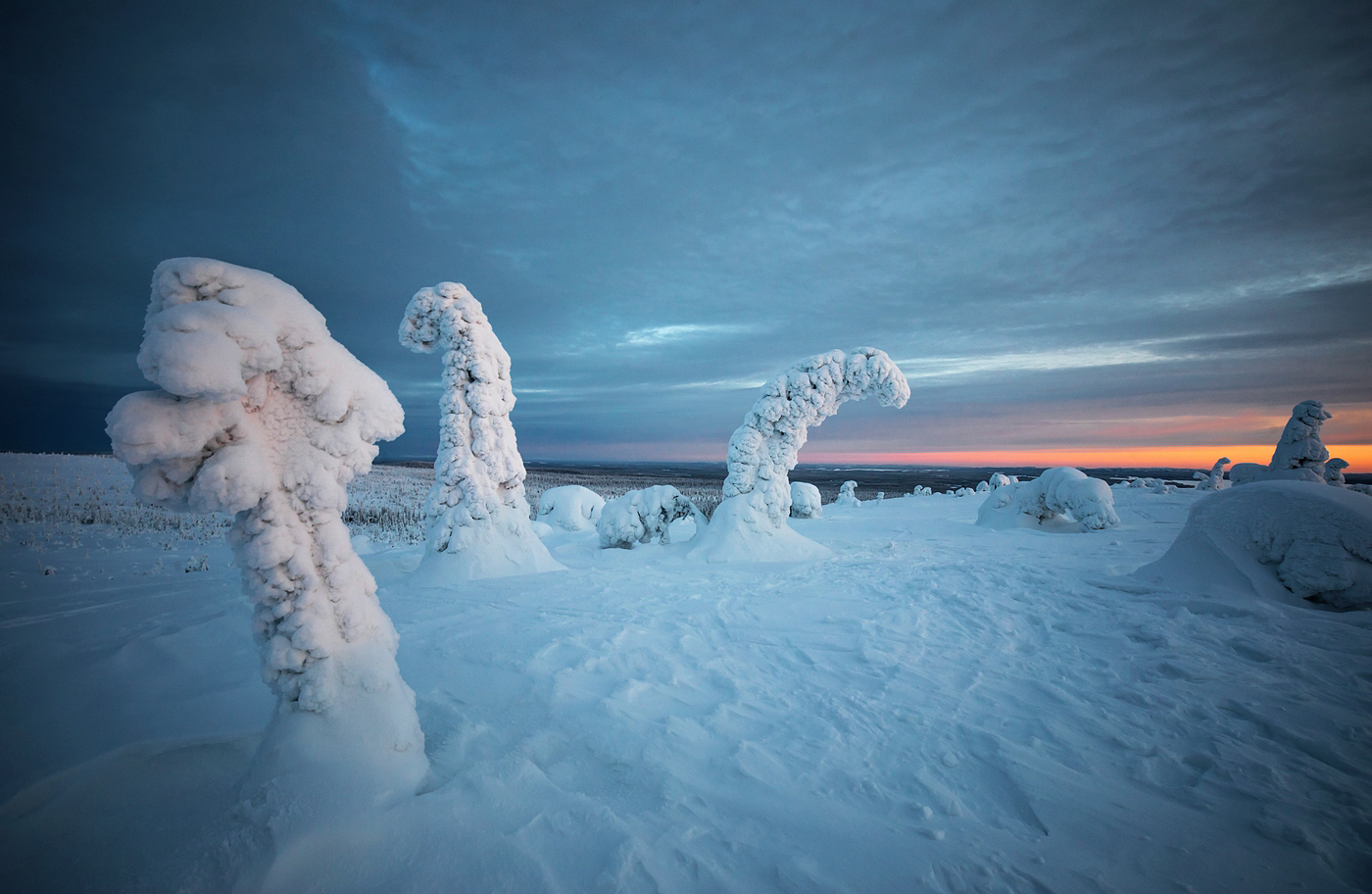 Schneeskulpturen