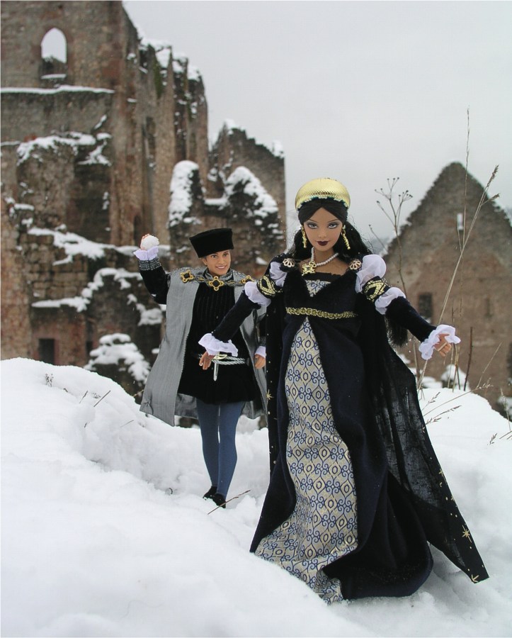 Schneespaziergang auf Burg