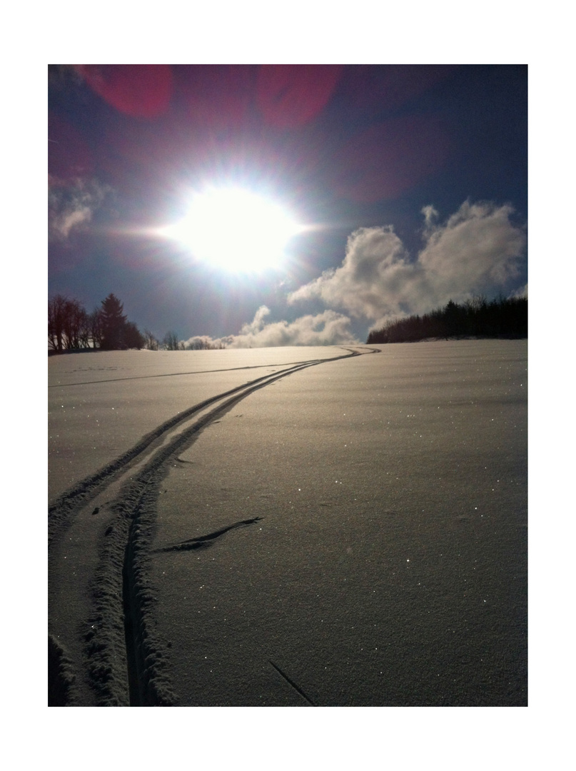 Schneespuren