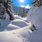 Schneespuren , Golzern , Maderanertal