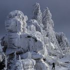 Schneesteinblöcke