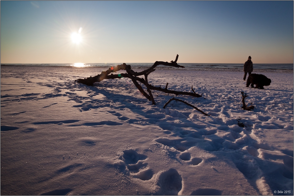 Schneestrand