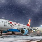 SCHNEESTURM AM AIRPORT