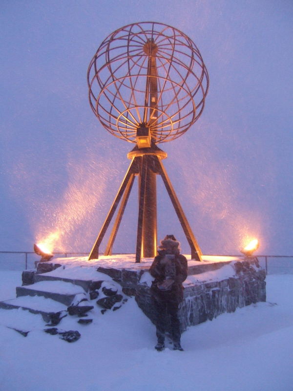 Schneesturm am Nordkap