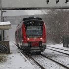 Schneesturm auf der Hönnetalbahn