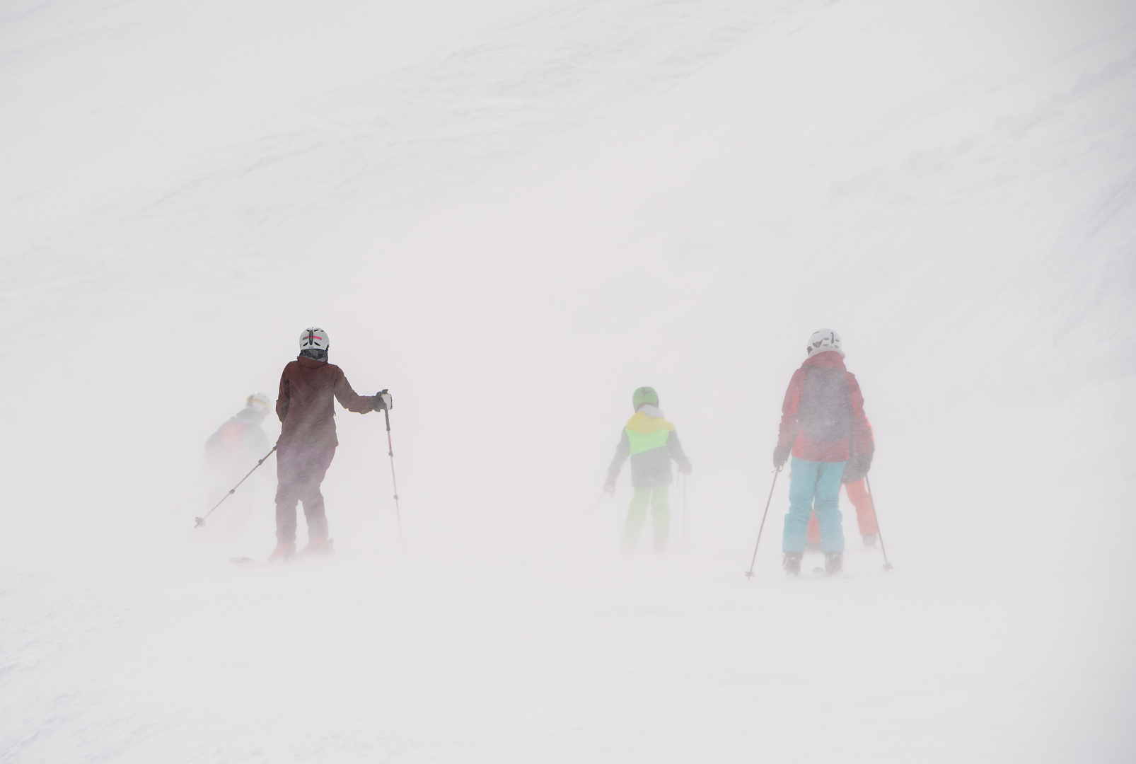 Schneesturm auf der Zugspitze  