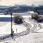 Schneesturm in den Alpen