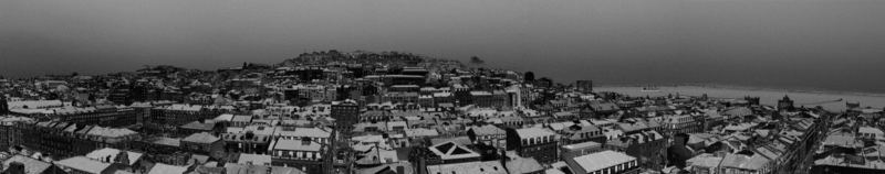 Schneesturm in Lissabon