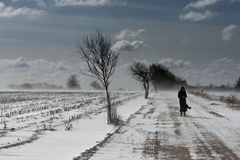 Schneesturm in NF