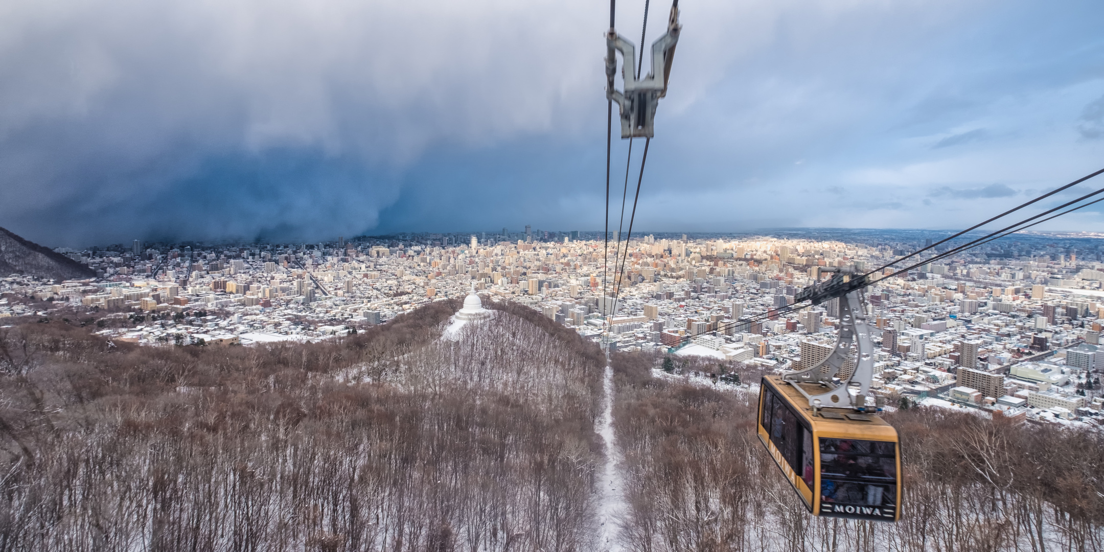 Schneesturm über Sapporo