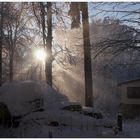 Schneesturm und Sonnenschein