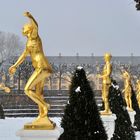 Schneetänzer - Goldene Figuren in den Herrenhäuser Gärten