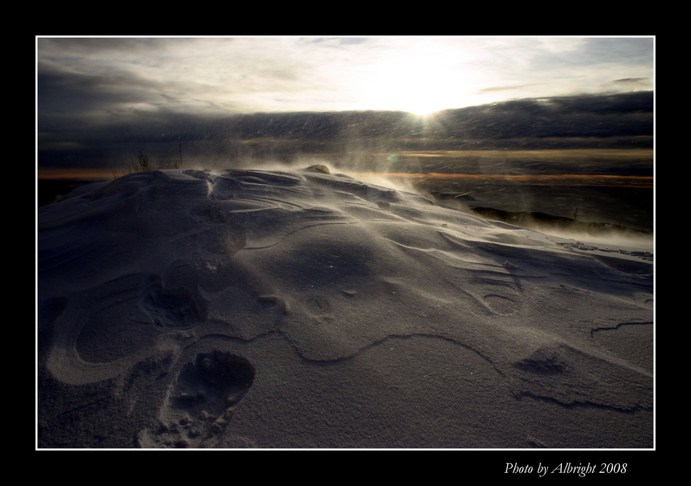 Schneetreiben