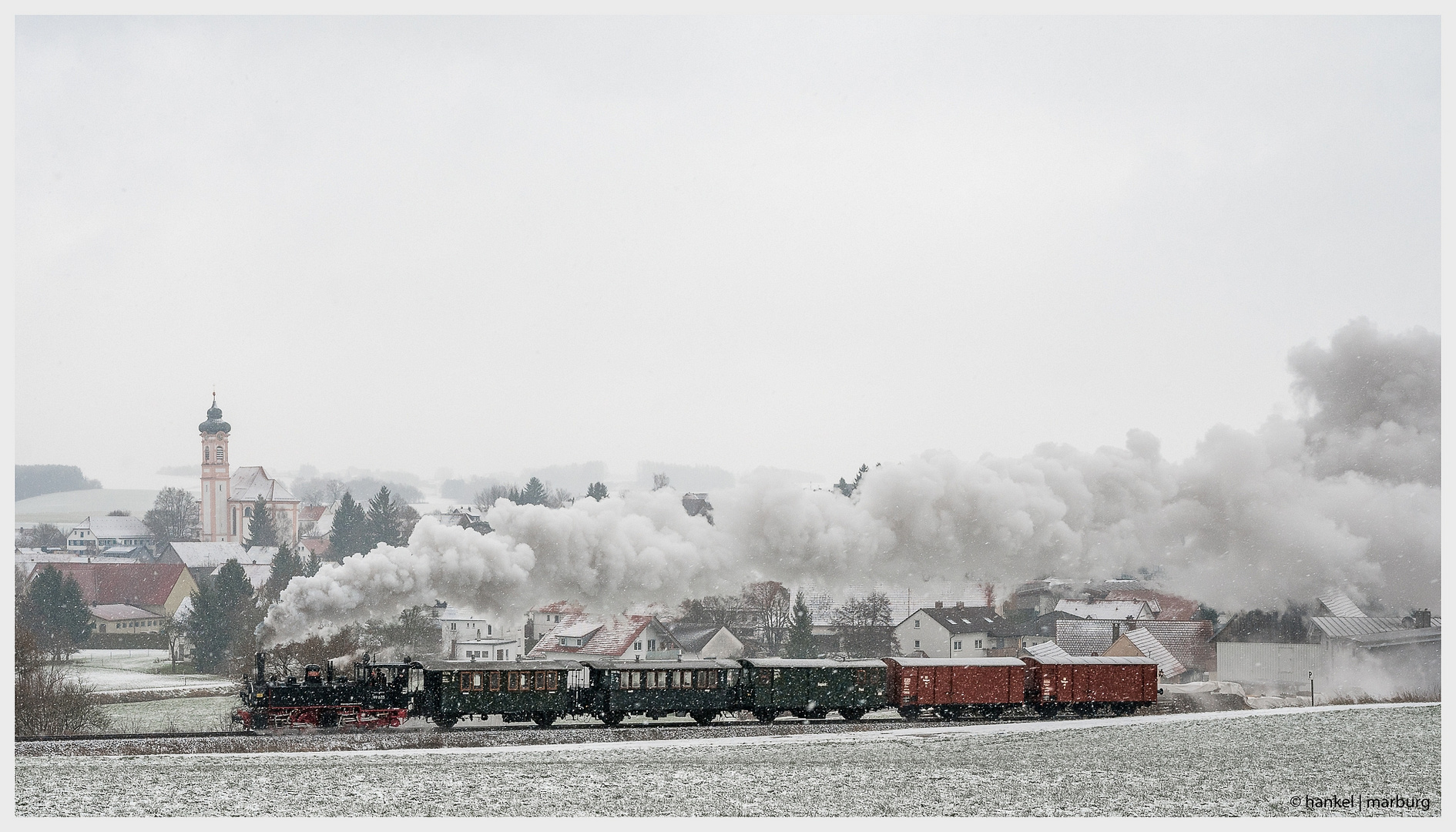 Schneetreiben bei Reinstetten