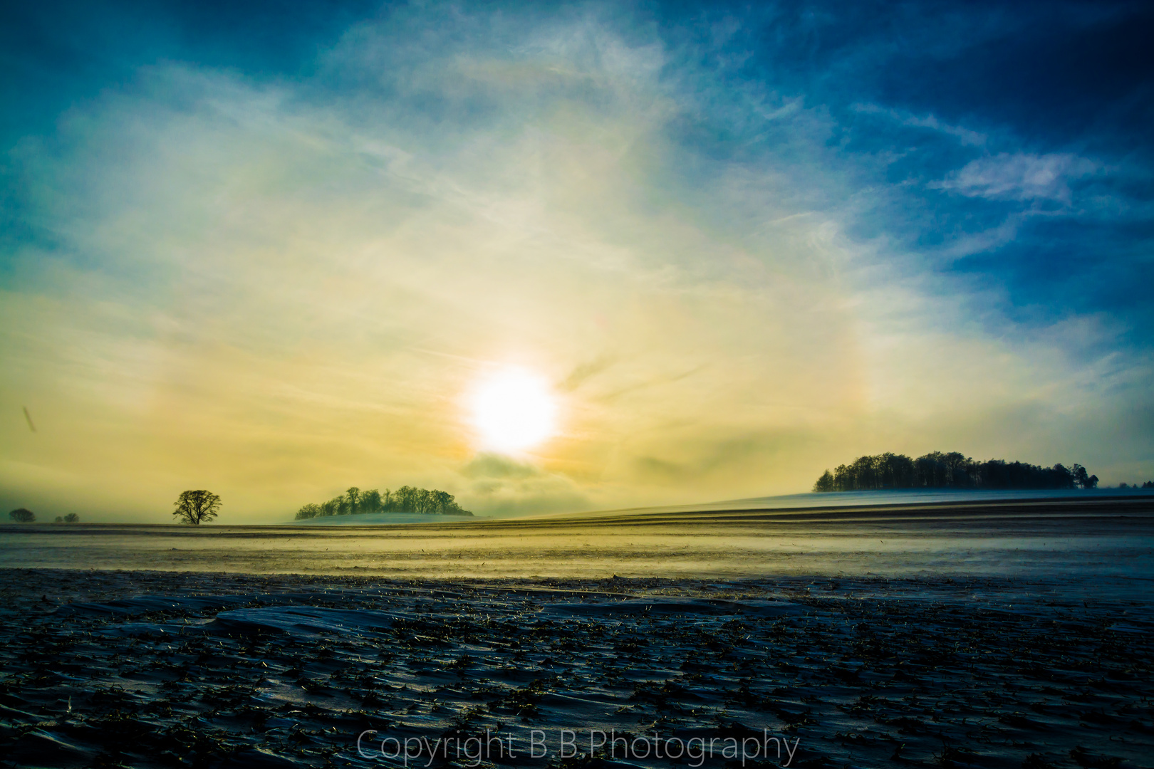 Schneetreiben in der Sonne 2