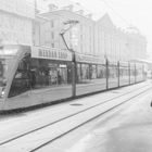 Schneetreiben in der Stadt