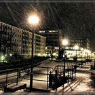 Schneetreiben in Ludwigshafen