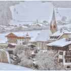 Schneetreiben in Weißenbach, Südtirol